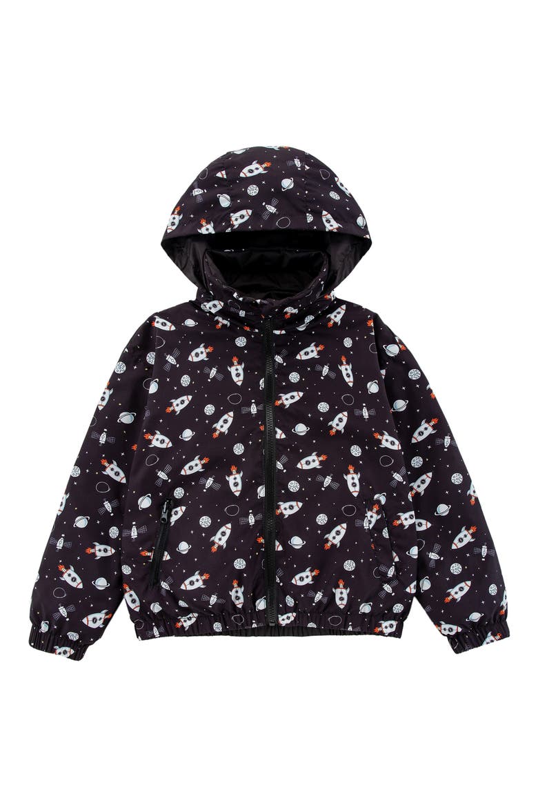 Kids' Max Rain Water Repellent Reversible Windbreaker, Main, color, BLACK