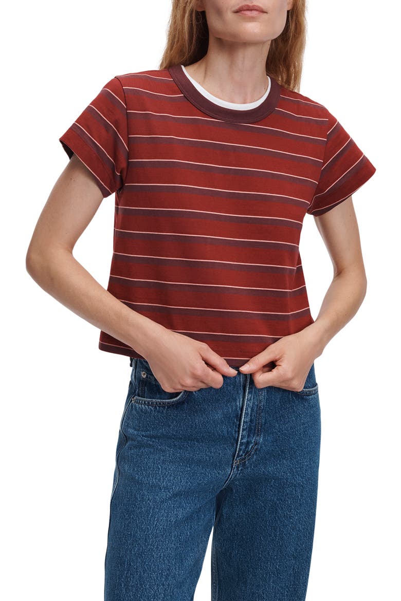 Kelly Striped T-Shirt, Main, color, POM MULTI