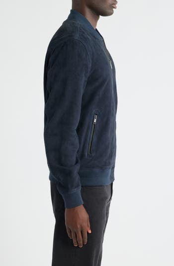 Suede Bomber Jacket