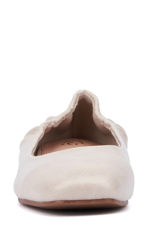 New York And Company Paris Mary Jane Flat In Bone