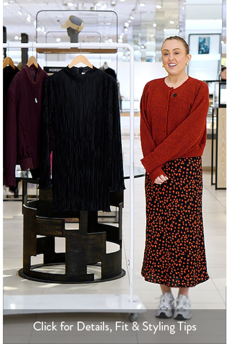 Cerise Long Sleeve Minidress video