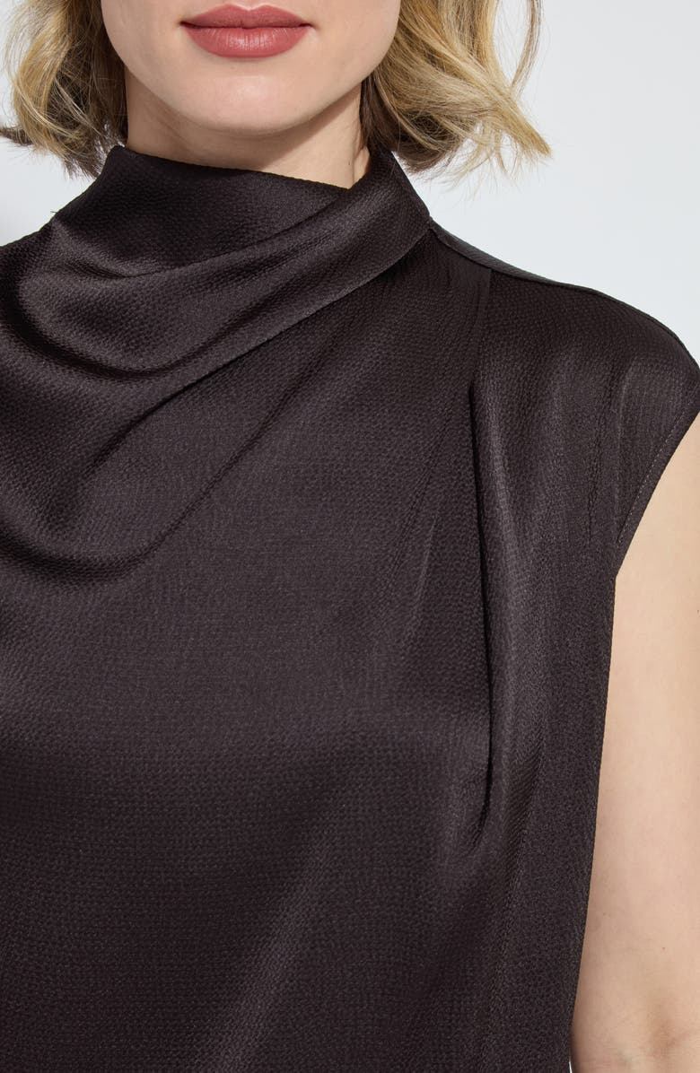 Lysse Aisha Sleeveless Cowl Neck Top, Alternate, color, Double Espresso