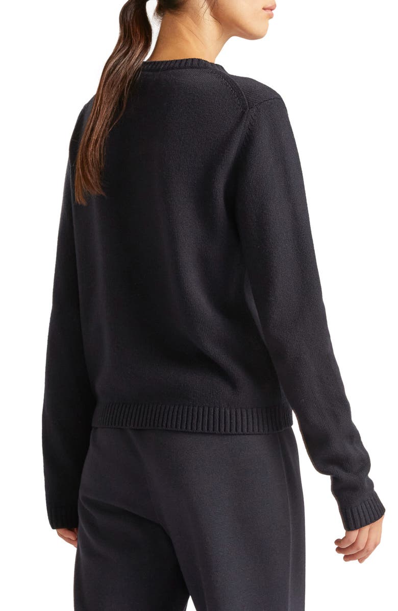 Loro Piana Parksville Crewneck Baby Cashmere Sweater, Alternate, color, 