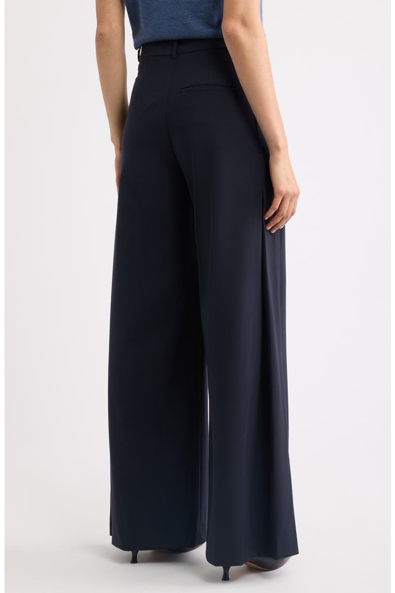 Stretch Wool Wide Leg Pants, Alternate, color, DEEP NAVY - G8E
