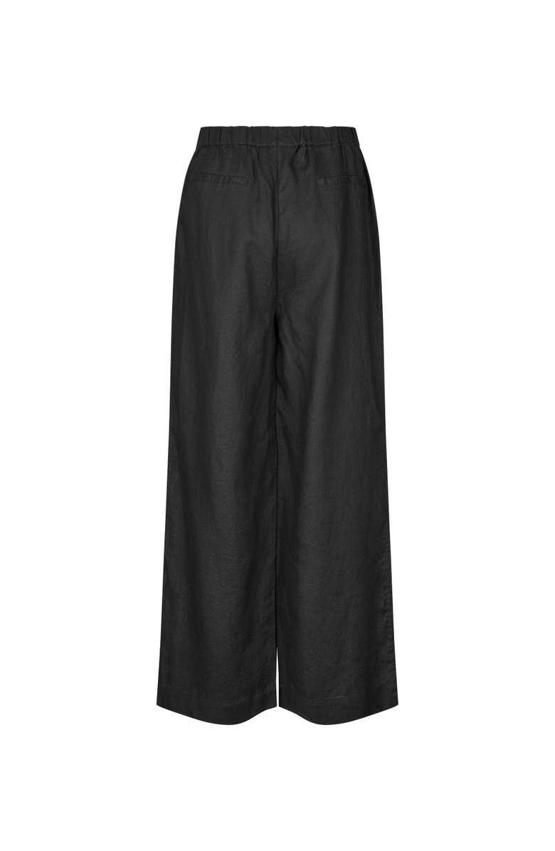 Masai Copenhagen MaParino Linen Wide Leg Pants, Alternate, color, Black