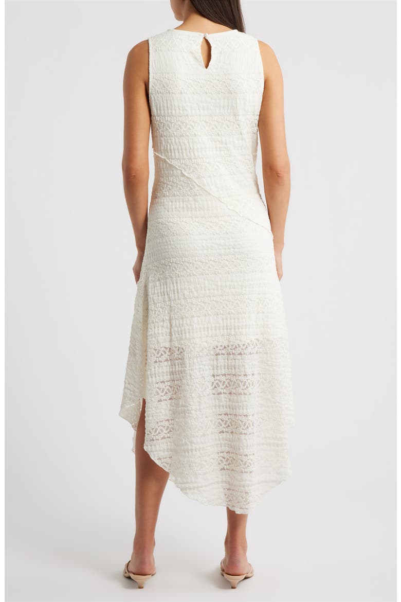 Ribbon Lace Sleeveless Maxi Dress, Alternate, color, GARDENIA