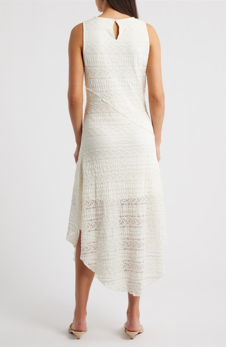 CITY BLUES Ribbon Lace Sleeveless Maxi Dress, Alternate, color, Gardenia