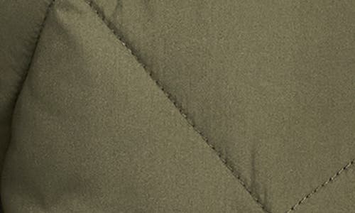 Champion Diamond Quilted Shawl Collar Jacket In Green