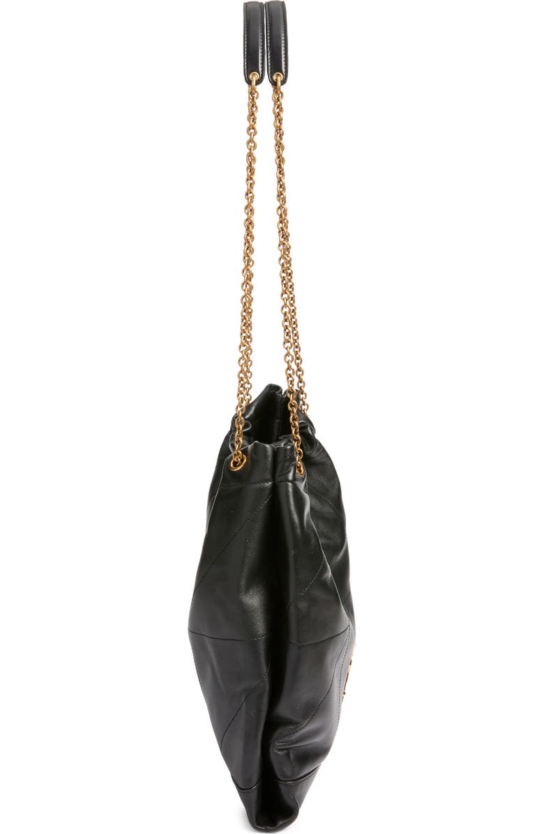 Saint Laurent Jamie 4.3 Patchwork Leather Shoulder Bag, Alternate, color, Nero