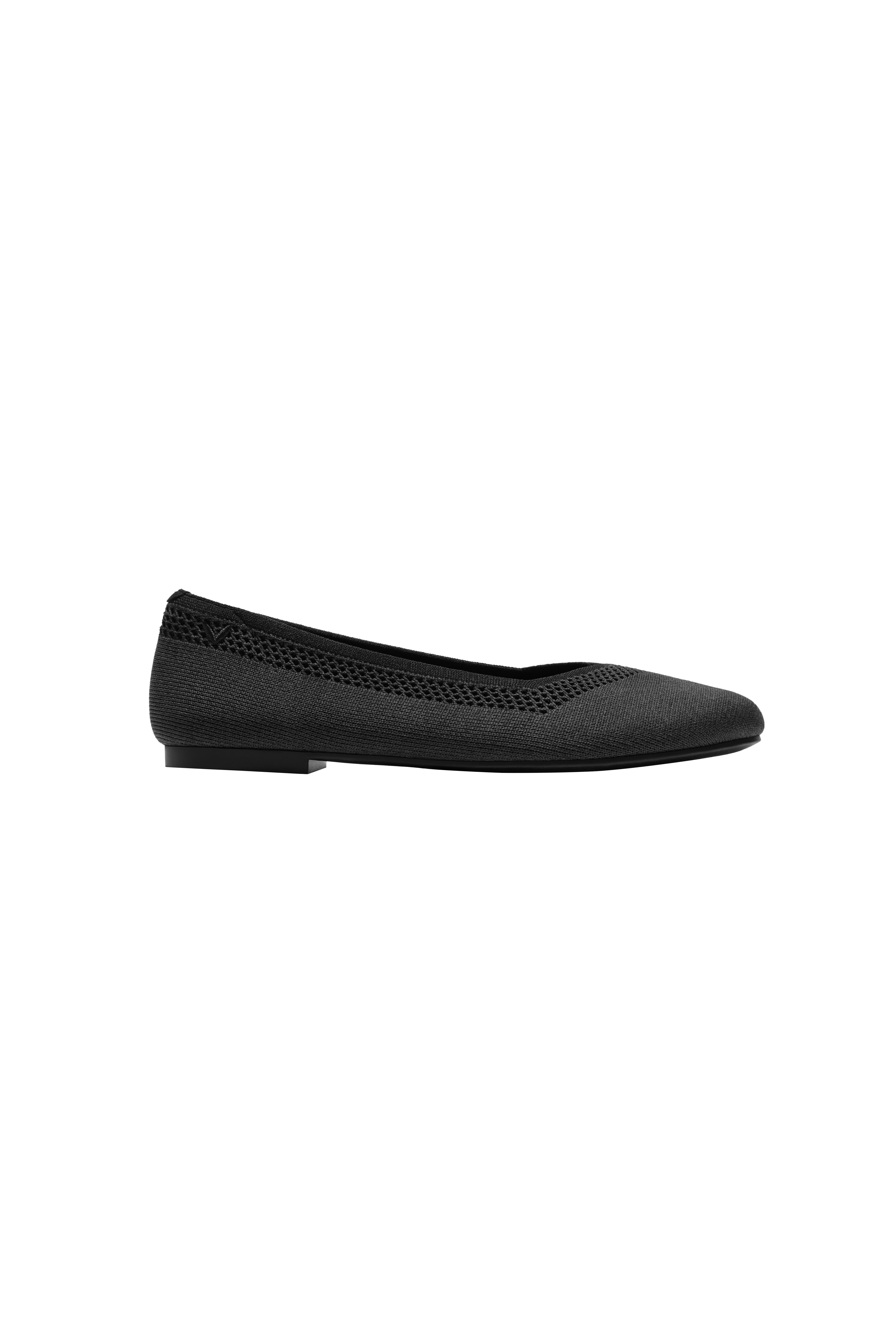 Tila Wide Toe Box Flats, Alternate, color, BLACK