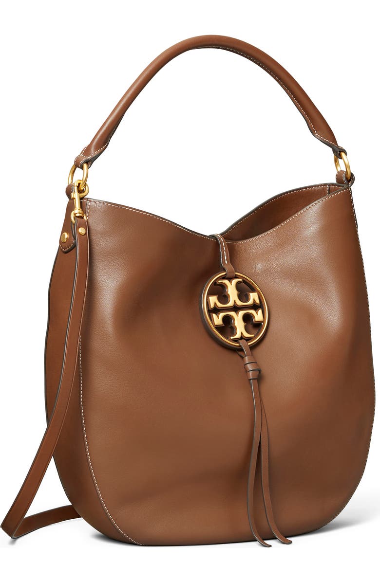 Tory Burch Miller Leather Hobo Bag, Alternate, color,