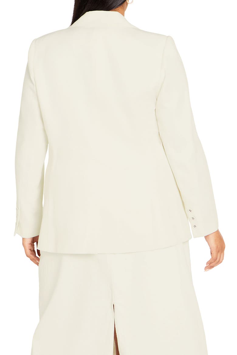 Clea One-Button Blazer, Alternate, color, VANILLA
