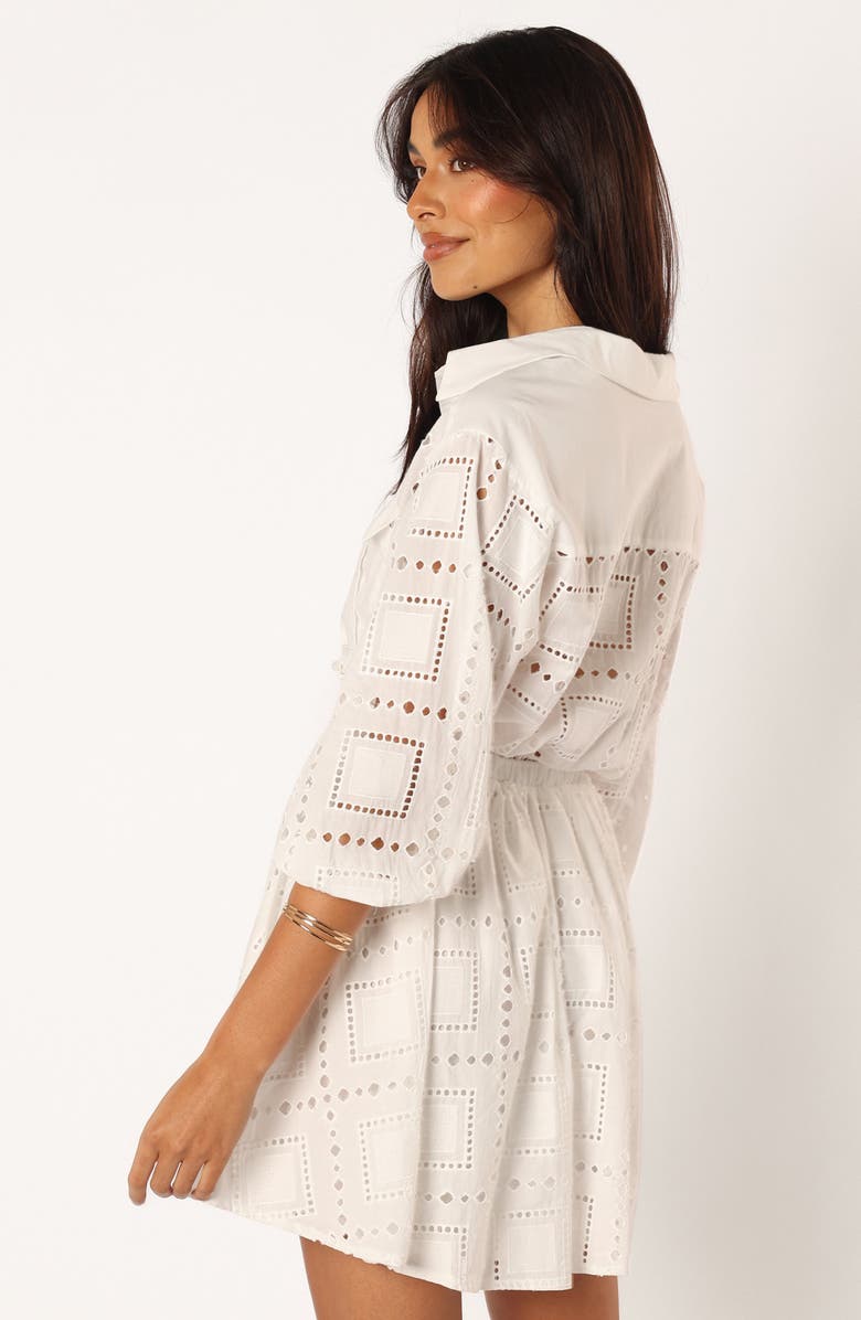 Petal & Pup Renn Cotton Eyelet Shirtdress, Alternate, color, 
