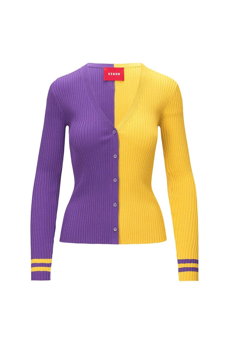 Women's STAUD Purple/Gold Minnesota Vikings Cargo Sweater, Alternate, color, Purple