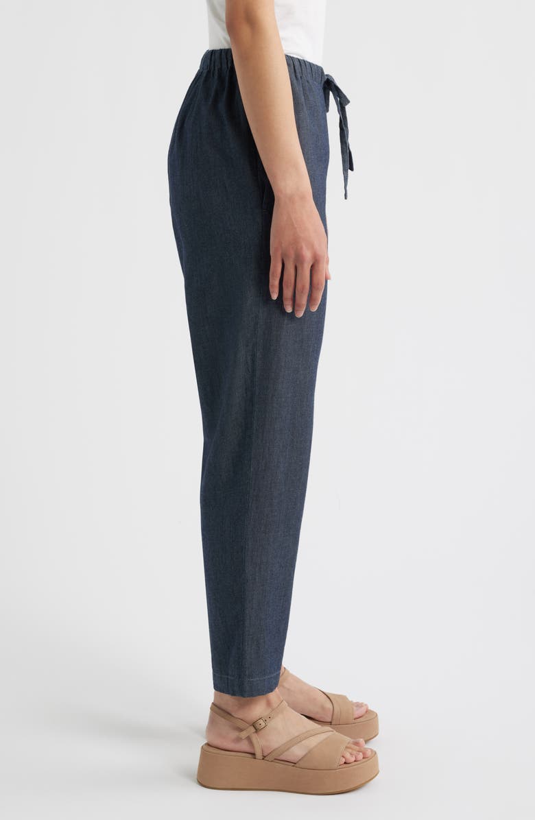 Eileen Fisher Tapered Ankle Drawstring Pants, Alternate, color, Denim