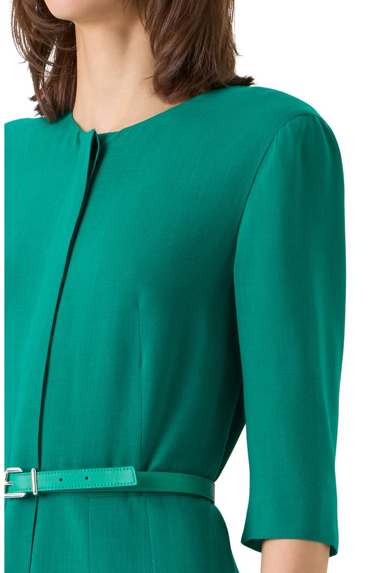 Shelley Belted Wool Dress, Alternate, color, TOURMALINE