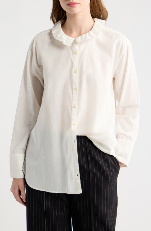 Ruffle Neck Shirt