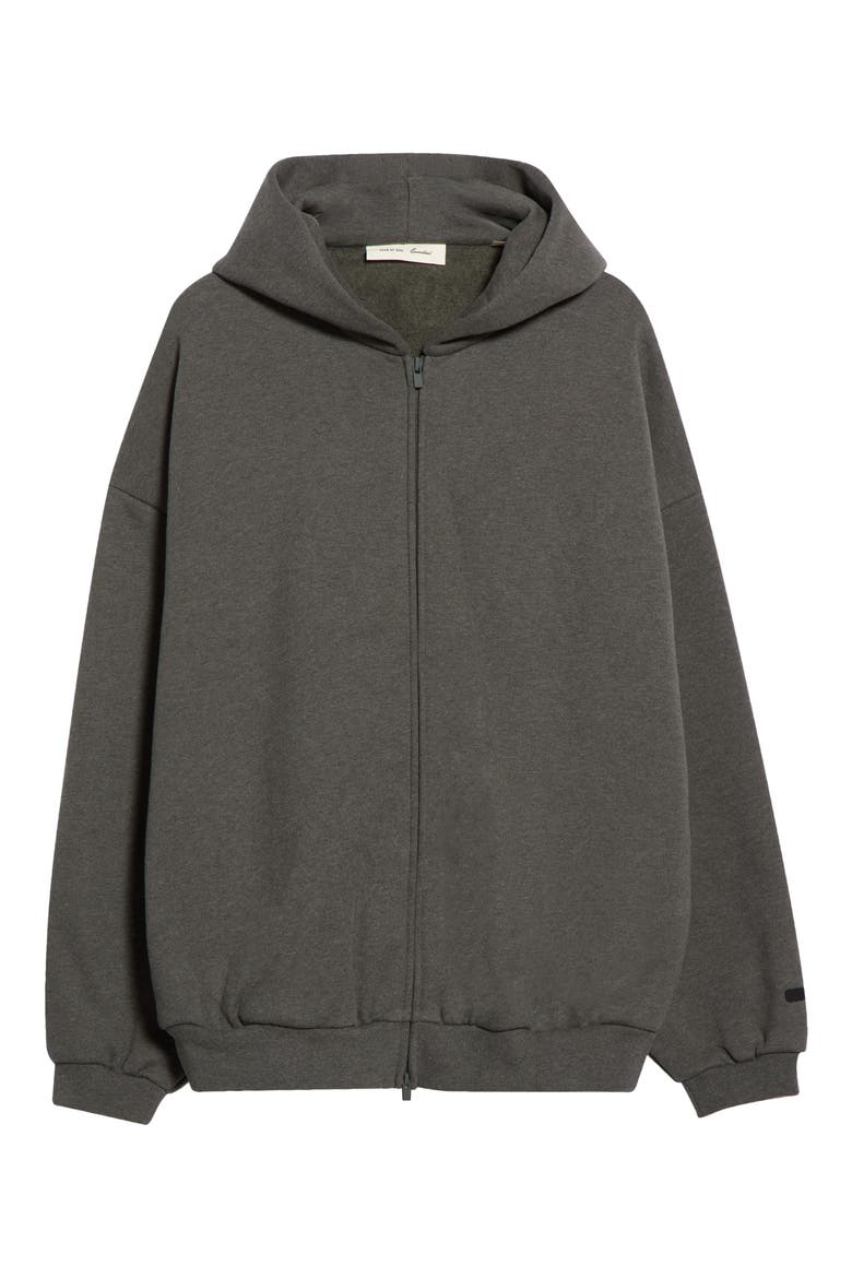 '90s Relaxed Zip Hoodie, Main, color, ASH HEATHER