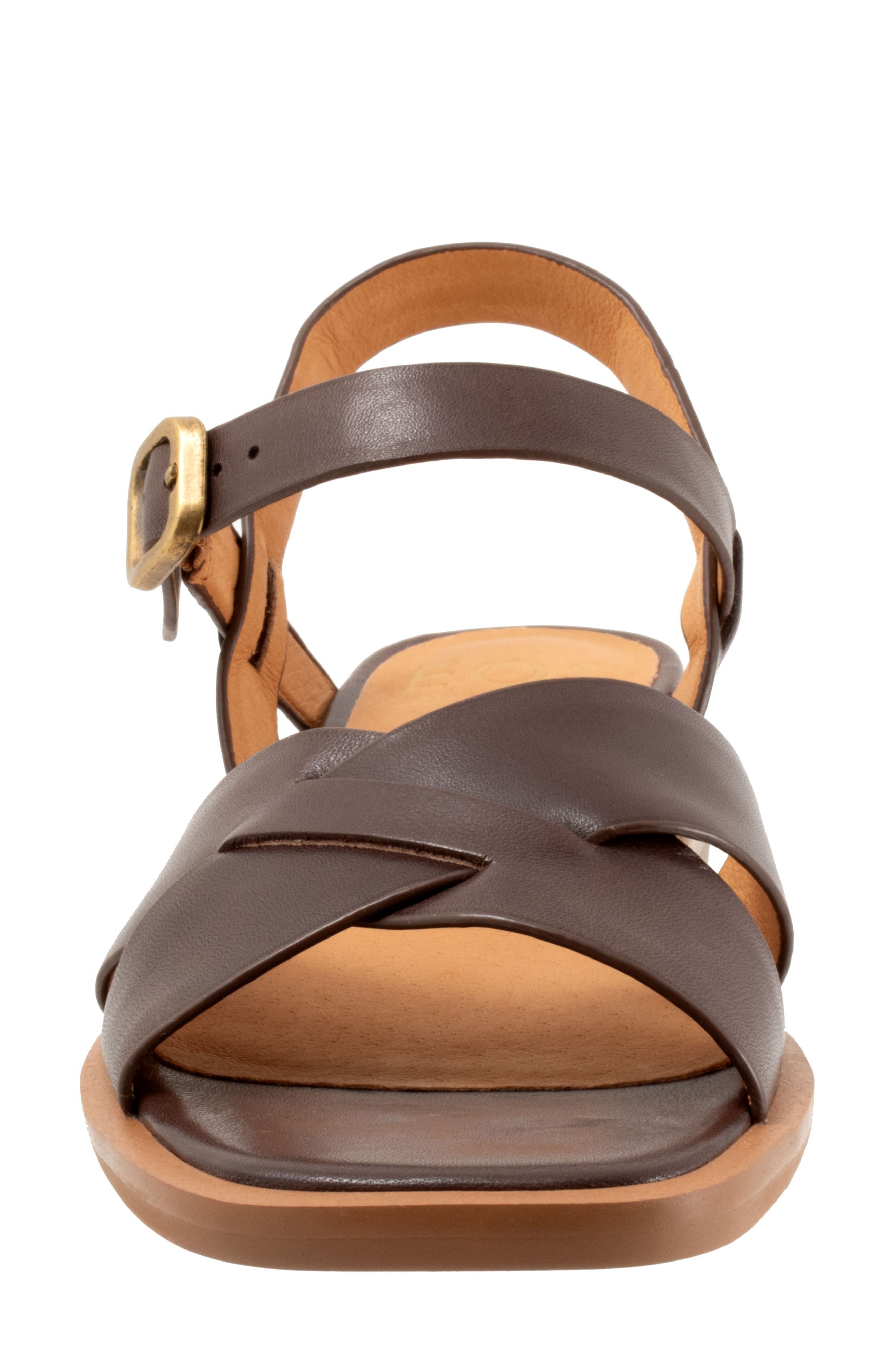 EOS FOOTWEAR Tega Ankle Strap Sandal, Alternate, color, Chestnut