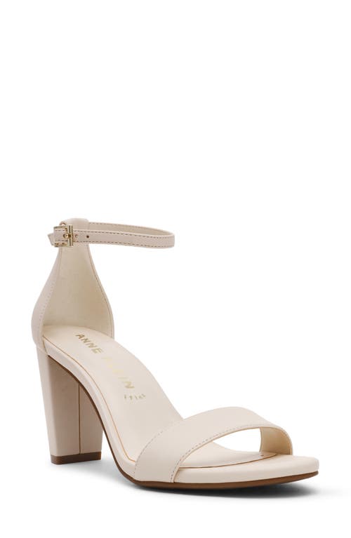 Anne Klein Kourtney Ankle Strap Sandal In Neutral