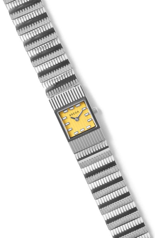 Breda Groove Square Bracelet Watch, 16mm