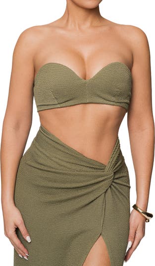 Deidra Draped Bra Top & Skirt Set