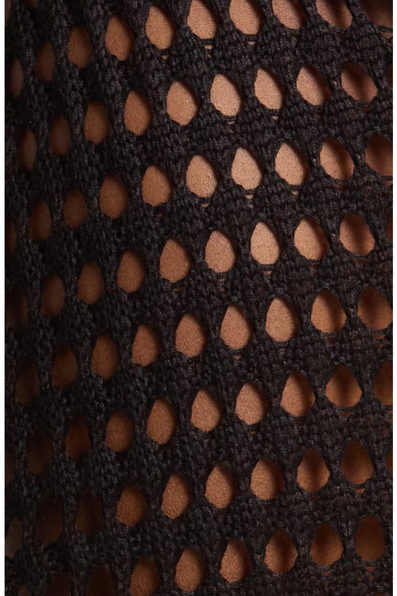 Open Stitch Cover-Up Skirt, Alternate, color, BLACK