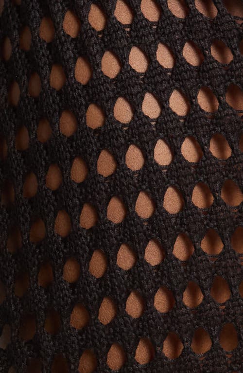 Nordstrom Open Stitch Cover-up Skirt In Black