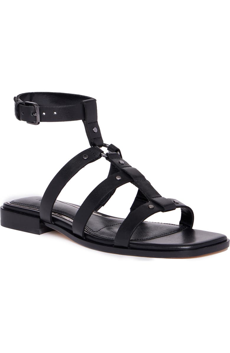PAIGE Ryland Ankle Strap Sandal, Main, color, Black