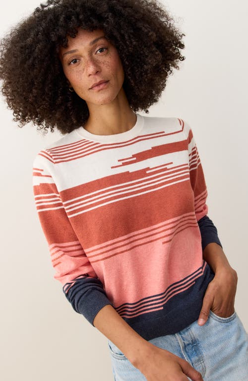 Marine Layer Sunset Icon Cotton Sweater In Multi