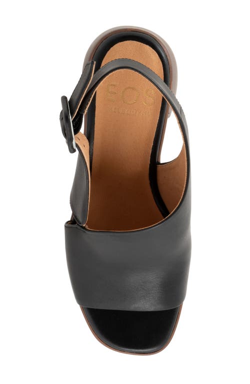 Eos Footwear Spicer Slingback Platform Sandal In Black