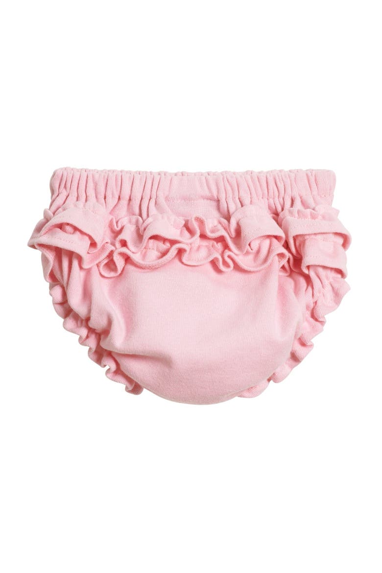 Baby Girls Soft 100% Cotton Ruffle Diaper Cover, Main, color, Pink