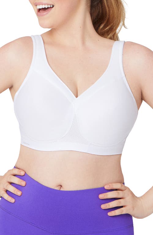 Glamorise MagicLift® Seamless Sports Bra in White at Nordstrom, Size 34D