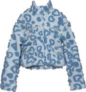 Hannah Banana Kids' Heart Embossed High-Pile Fleece Jacket