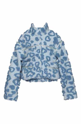 Kids' Heart Embossed High-Pile Fleece Jacket
