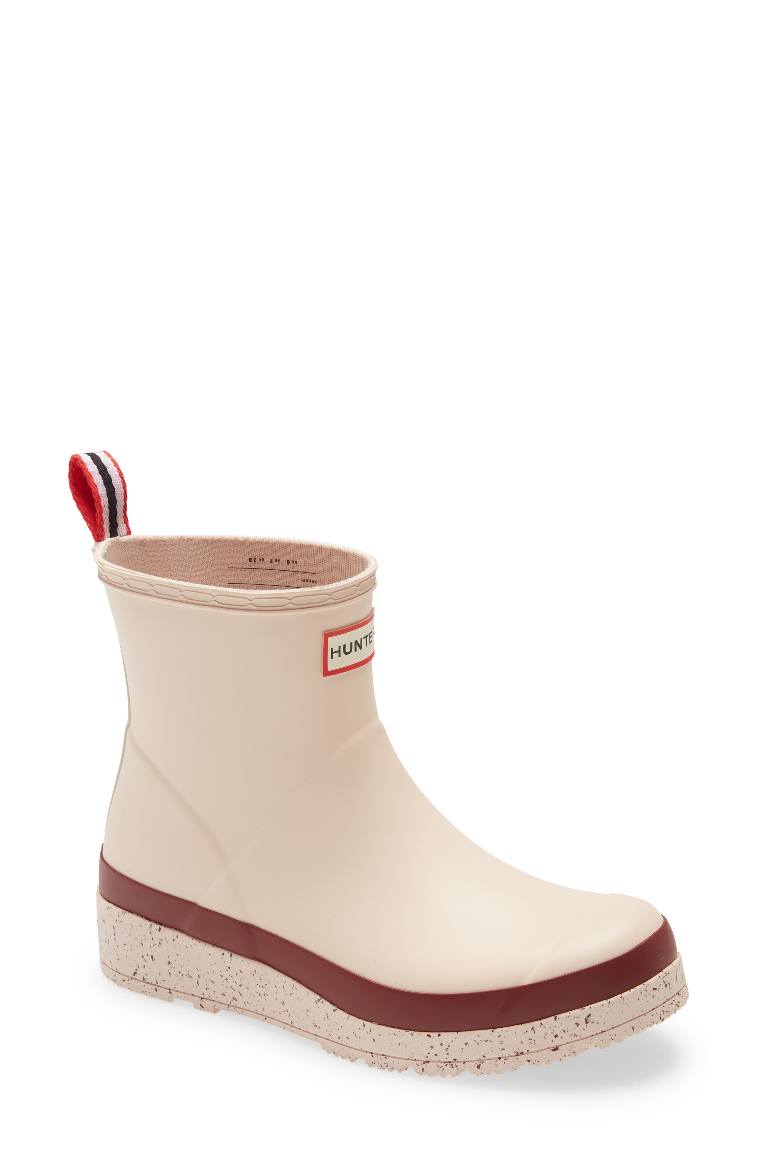 Original Play Speckled Platform Waterproof Rain Boot, Main, color, MOONSTONE PINK/ AUTUMN STONE