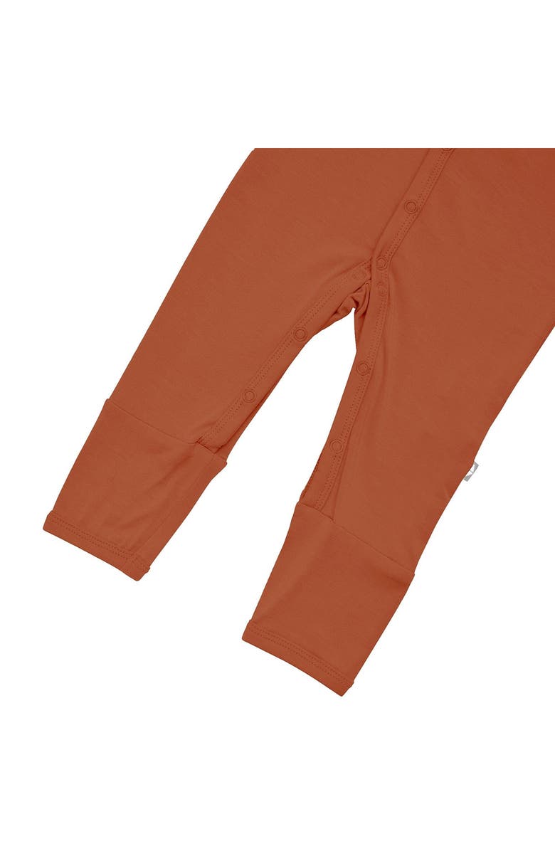 Kyte BABY Rust Snap Romper, Alternate, color, Rust