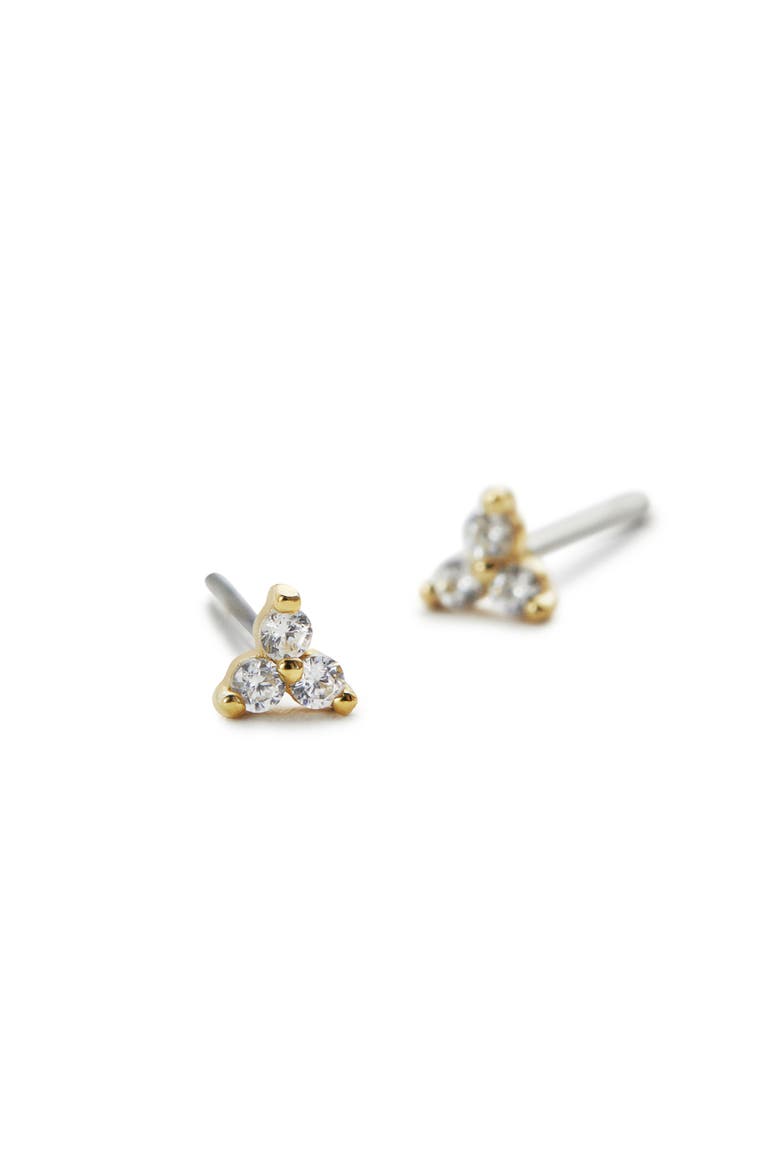 Small Stud Earring - Zara, Alternate, color, Gold