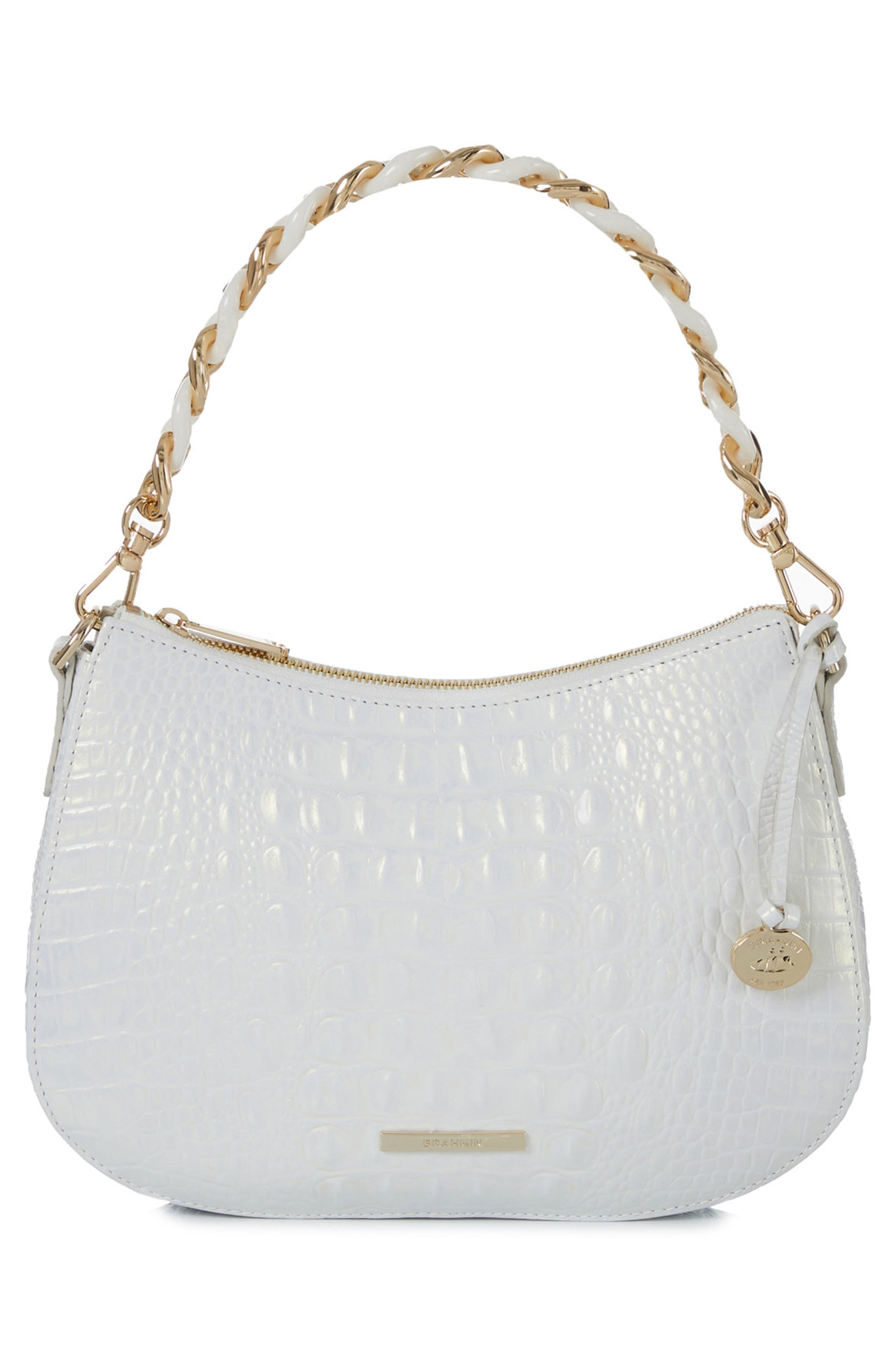 Brahmin Mod Shayna Croc Embossed Leather Crossbody Bag, Alternate, color, 
