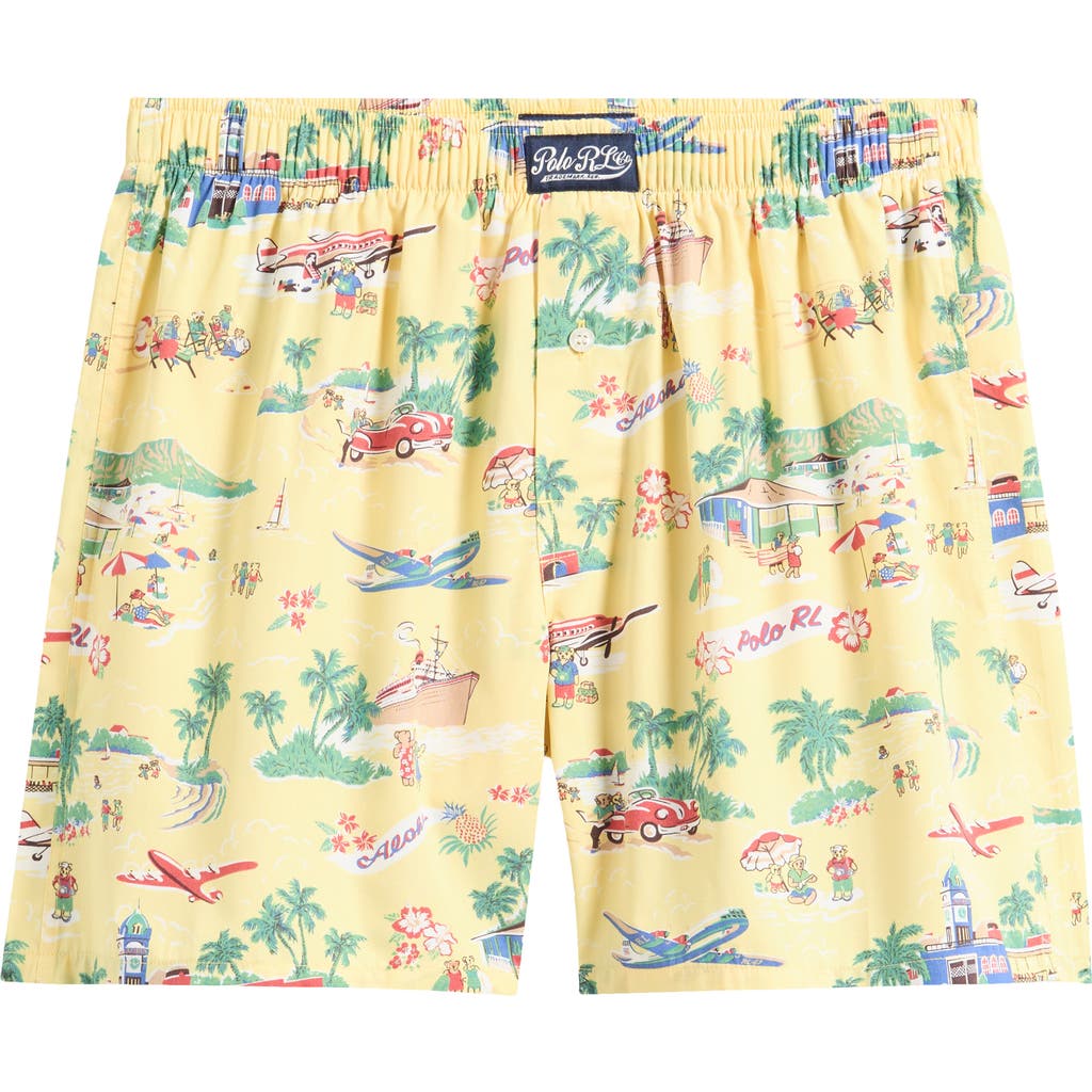 Polo Ralph Lauren Tropical Bear Woven Cotton Boxers