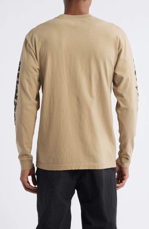 Afield Out Shake Long Sleeve Cotton Graphic T-shirt In Brown