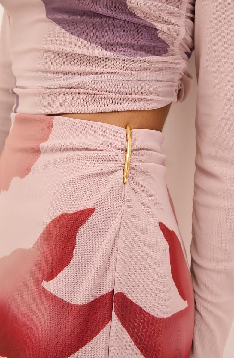 ViX Paula Hermanny Mira Long Sleeve Crop Cover-Up Top, Alternate, color, Multi