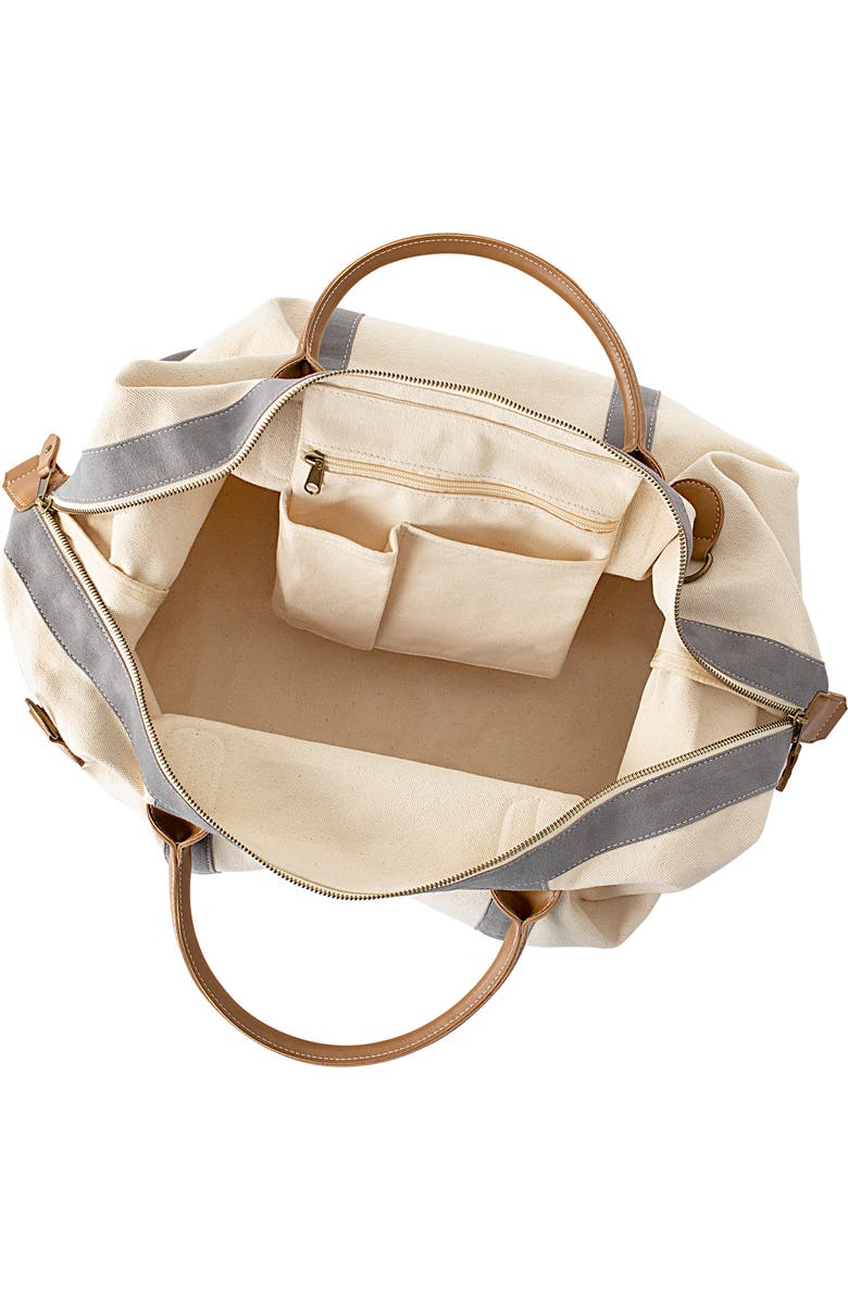 Cathy's Concepts Cathys Concepts Monogram Canvas Duffle Bag, Alternate, color,