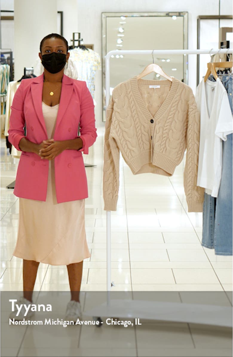 Merino Wool Cable Cardigan, sales video thumbnail