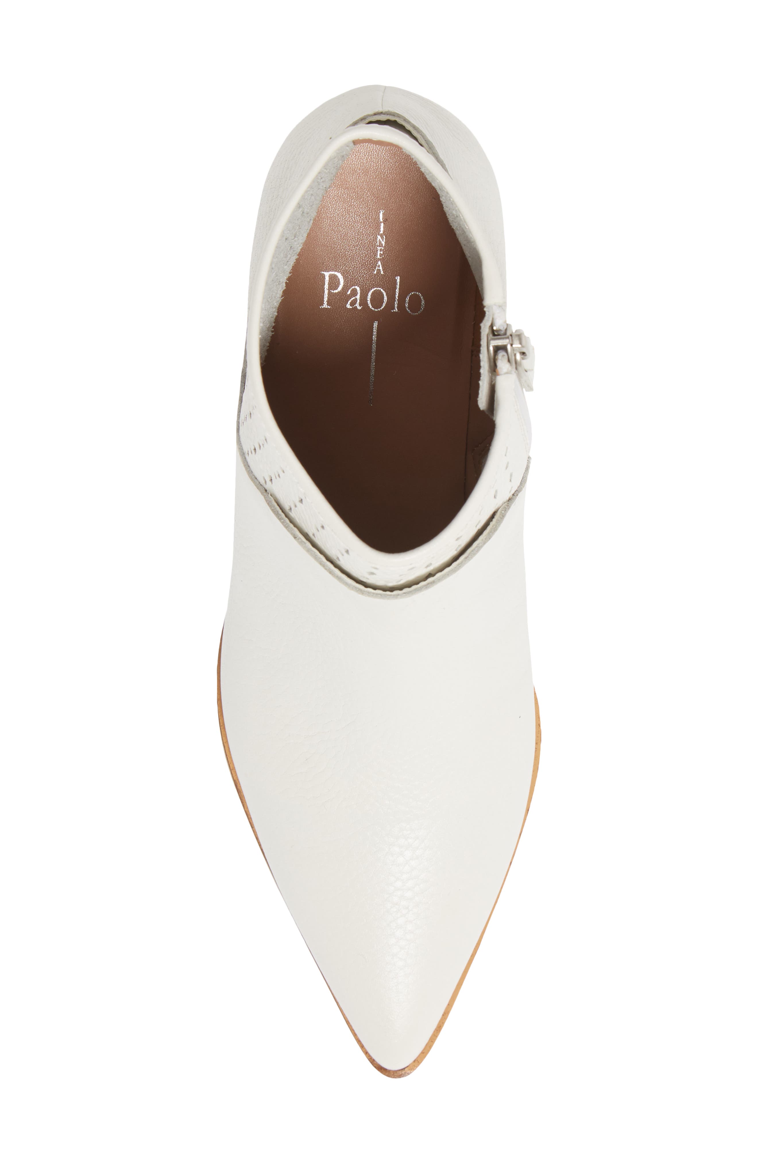Winnie Leather Bootie, Alternate, color, WHITE LEATHER