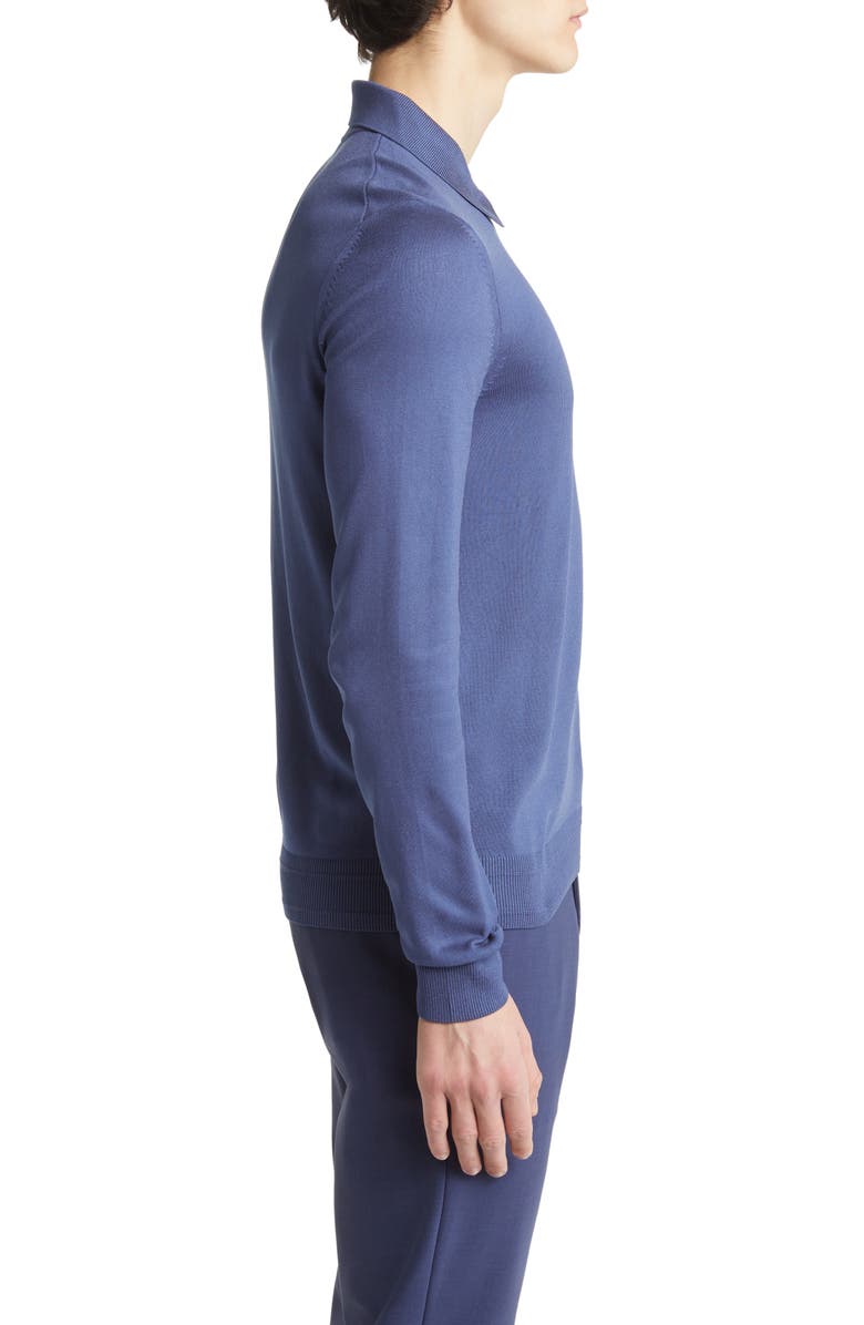 BOSS Luno Zip Sweater Polo, Alternate, color, 