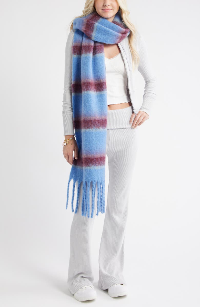 BP. Cozy Flare Rib Pants, Alternate, color, Grey Micro