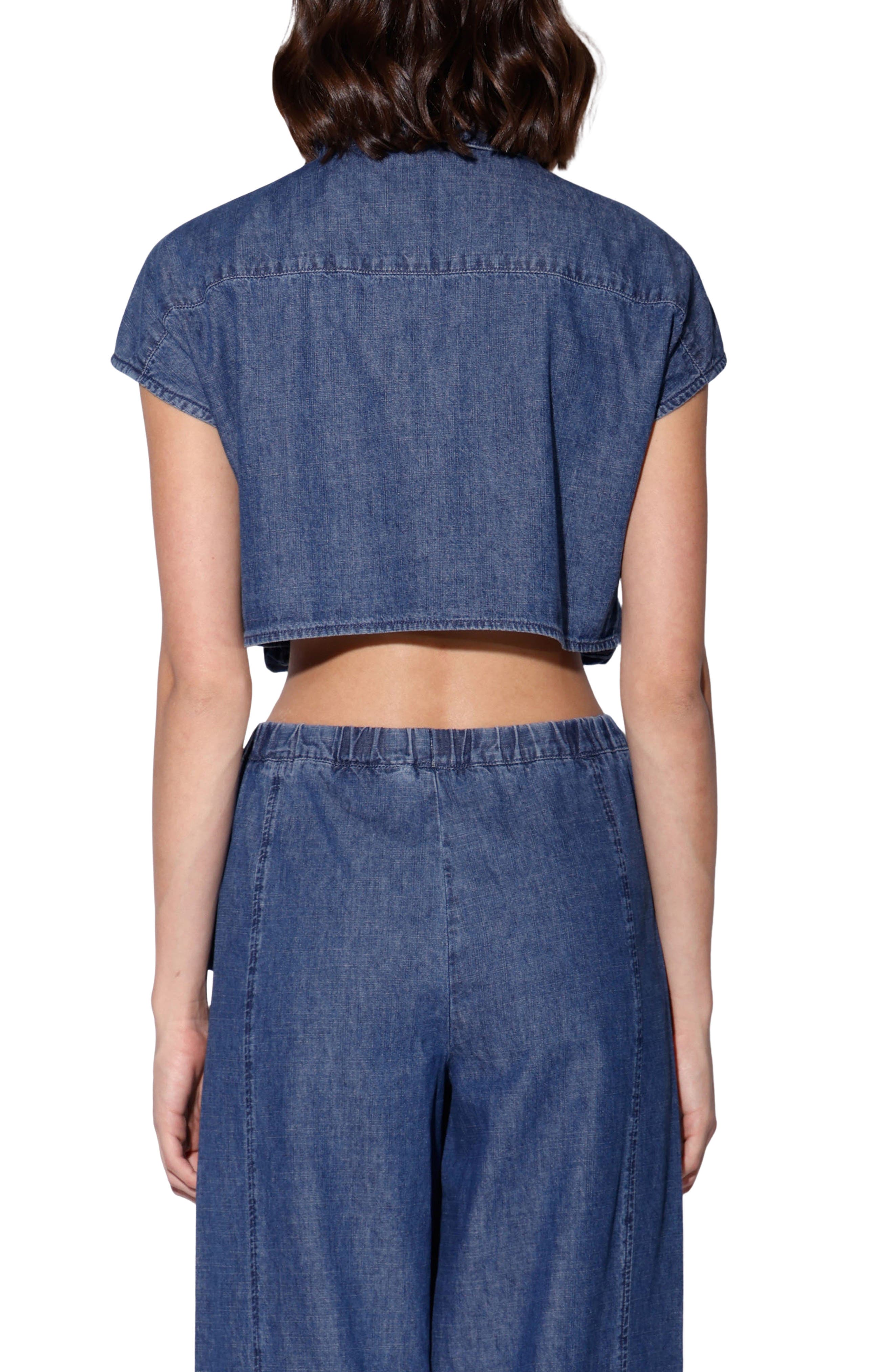 Bryce Crop Denim Top - image 4