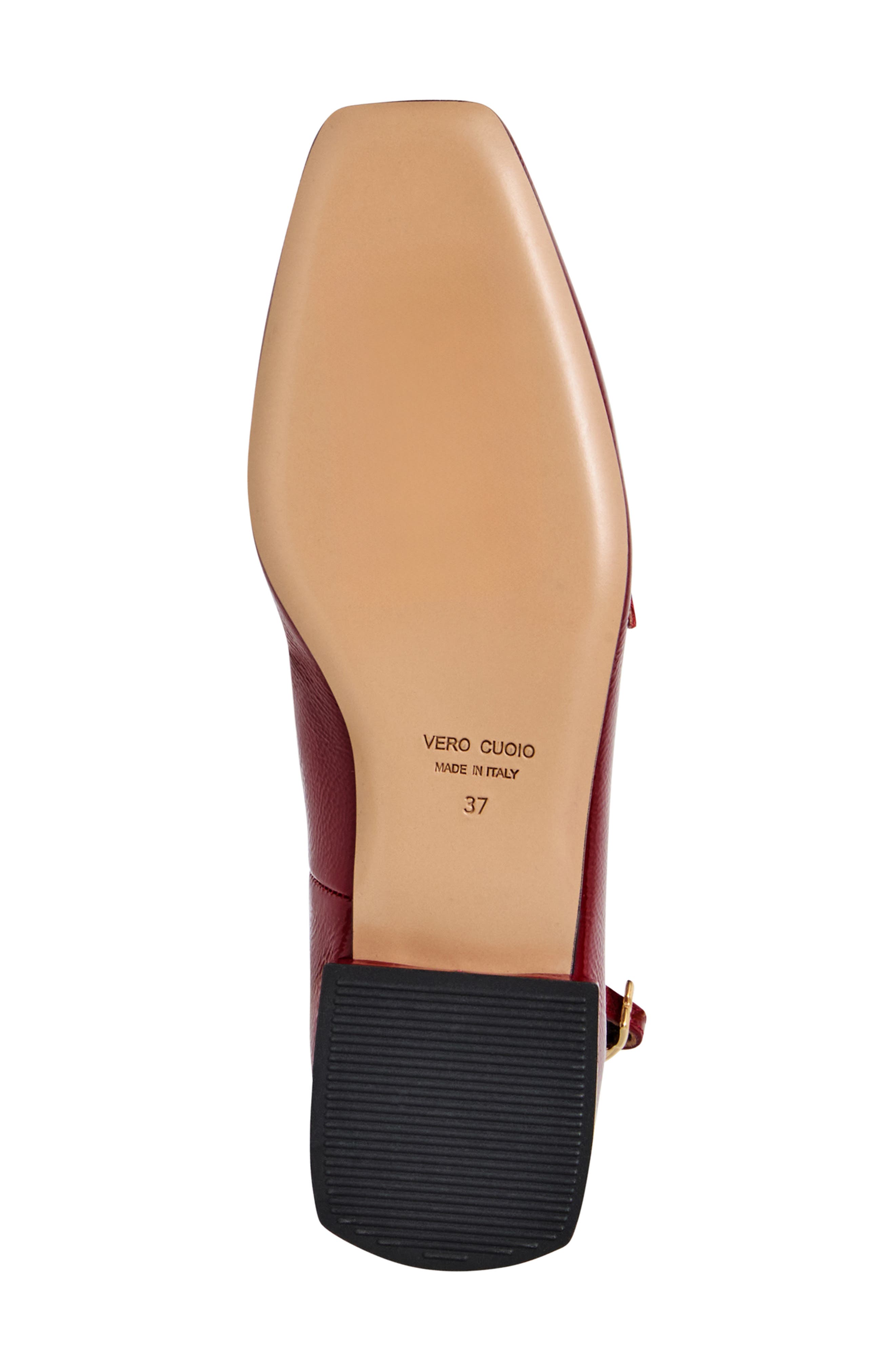 Petra Ankle Strap Mary Jane Flat, Alternate, color, BORDEAUX PATENT