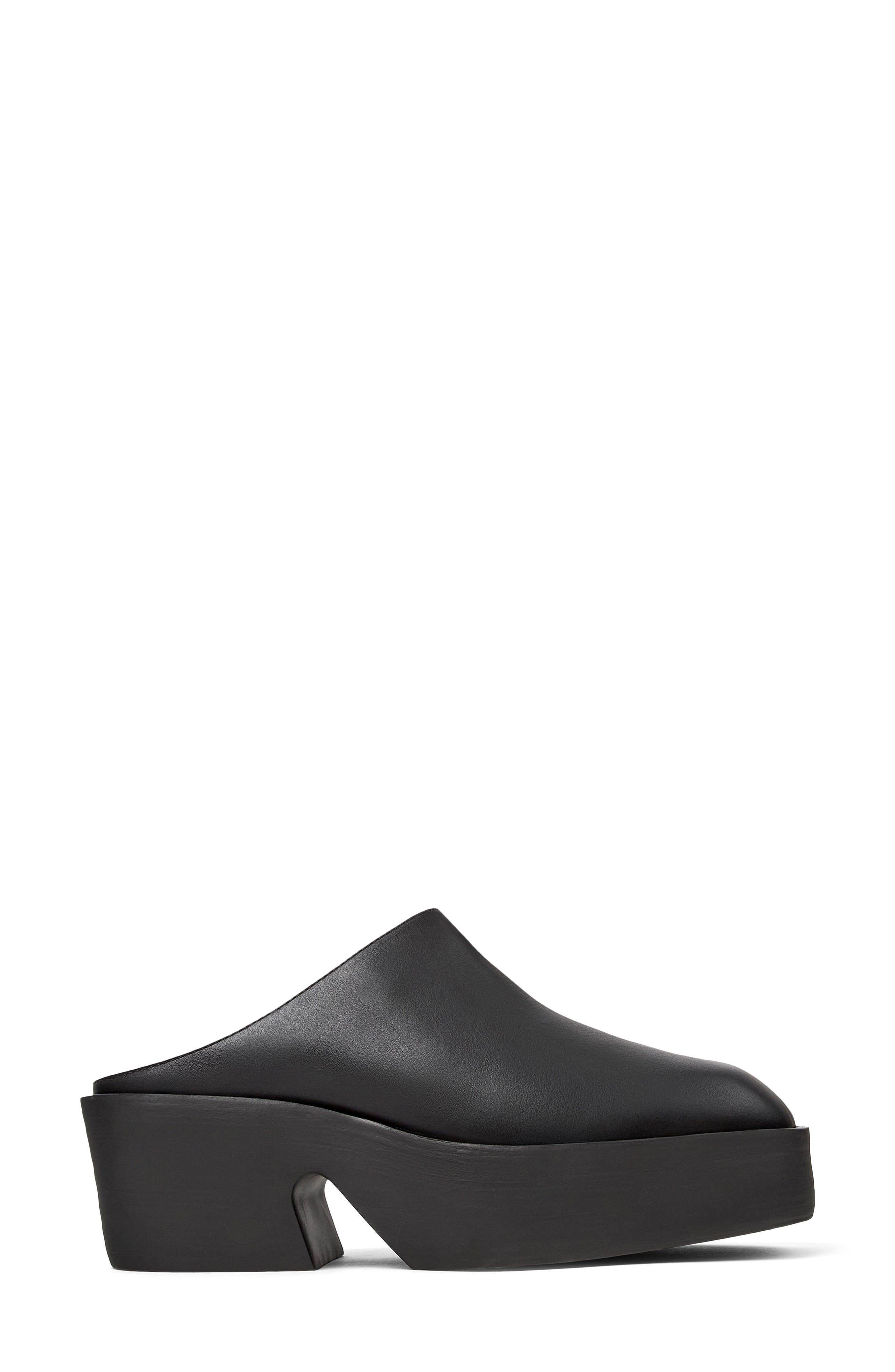 Camper Billie Platform Clog, Alternate, color, Black